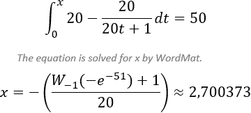 Equation solved