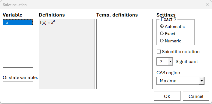 Select variables