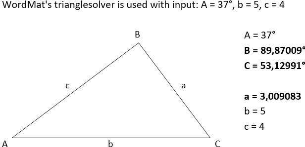 Triangle solver